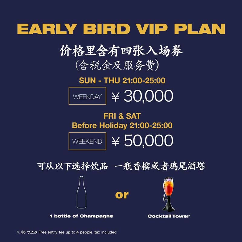 EARLY BIRD VIP PLAN